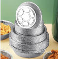 Zilveren ronde aluminium foliecontainer voor bakcake, bbq